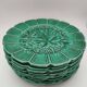 10 ceramic plates with vine decor