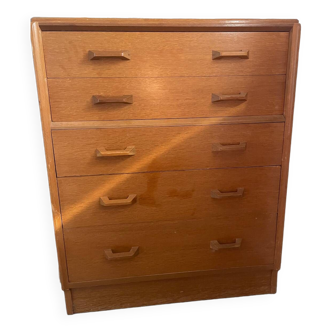Vintage oak and teak chest of drawers by G Plan, UK 1970s