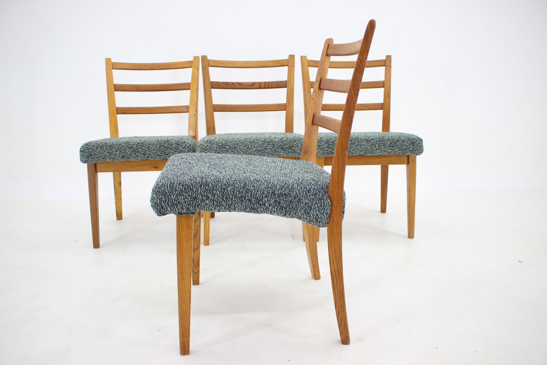 1960s Set of 4 Oak Dining Chairs ,Czechoslovakia