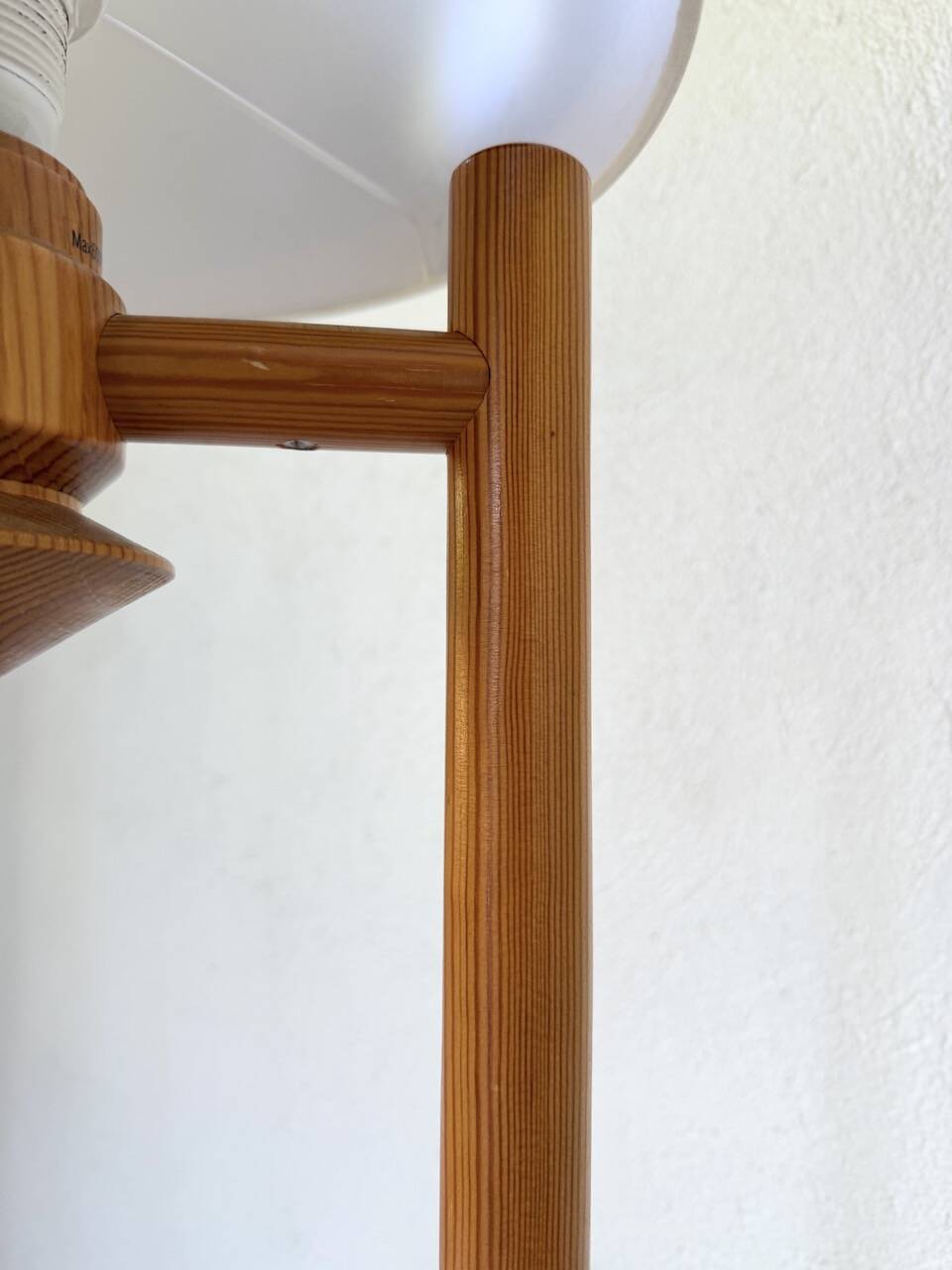 Ikea pine table lamp 1980