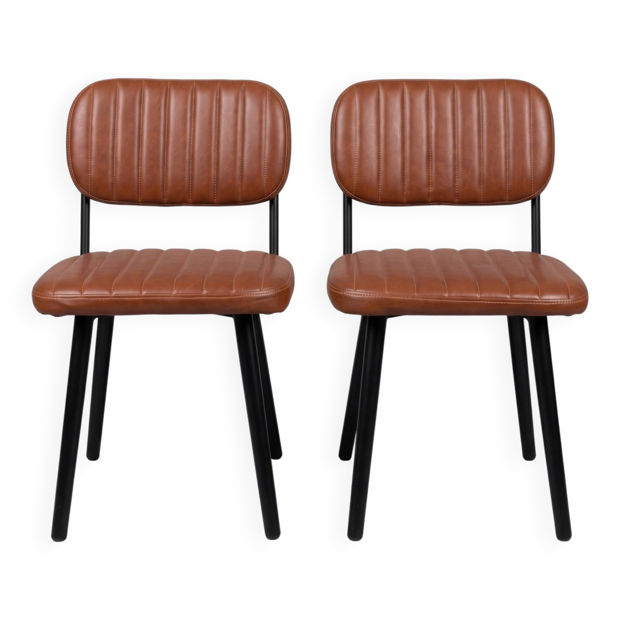 Super comfortable faux leather chairs