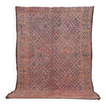 Vintage Moroccan Rug 190 x 270 cm - Berber Wool Rug - Handmade Bohemian Rug