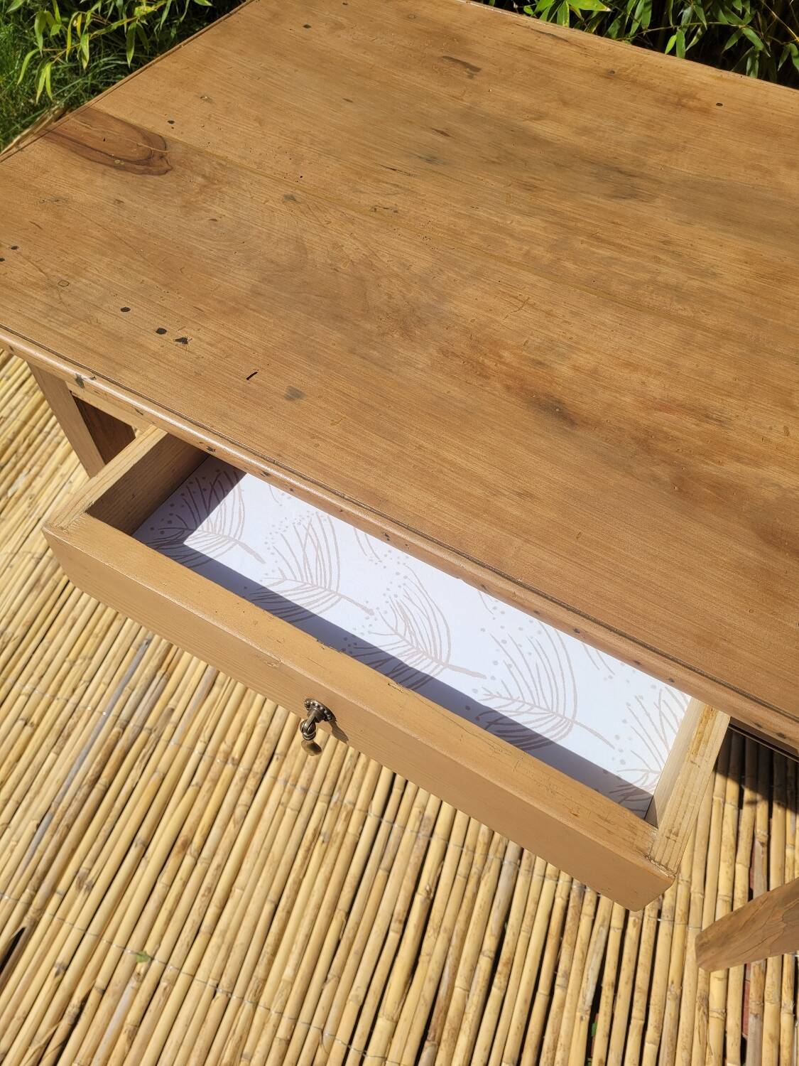 Small renovated farmhouse table - Desk