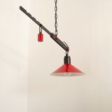 Danish suspension with balance counterweight