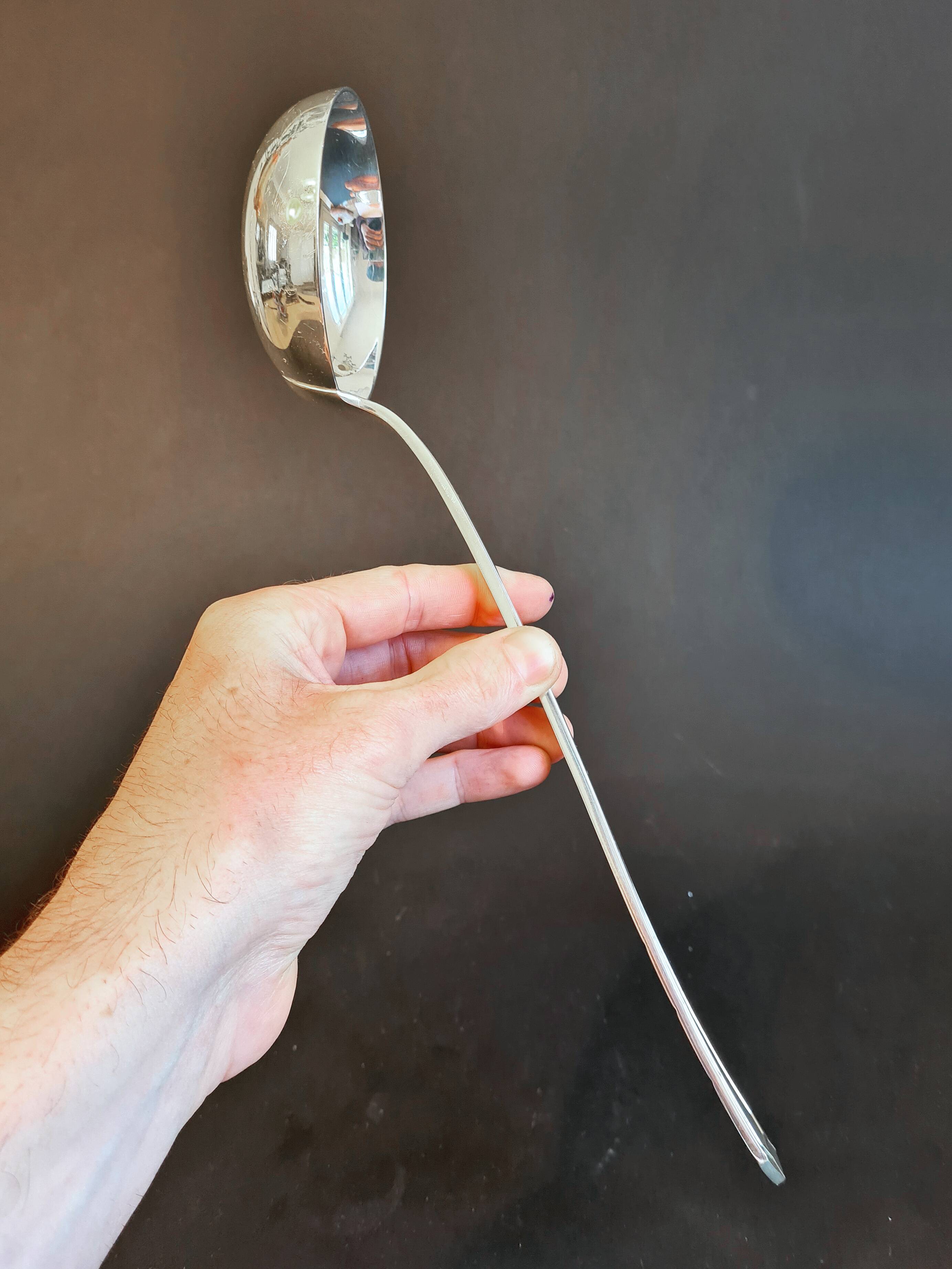 Christofle "Tosca" model silver-plated ladle – Art Deco elegance –