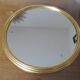 Golden 50-60's aluminium round mirror tray