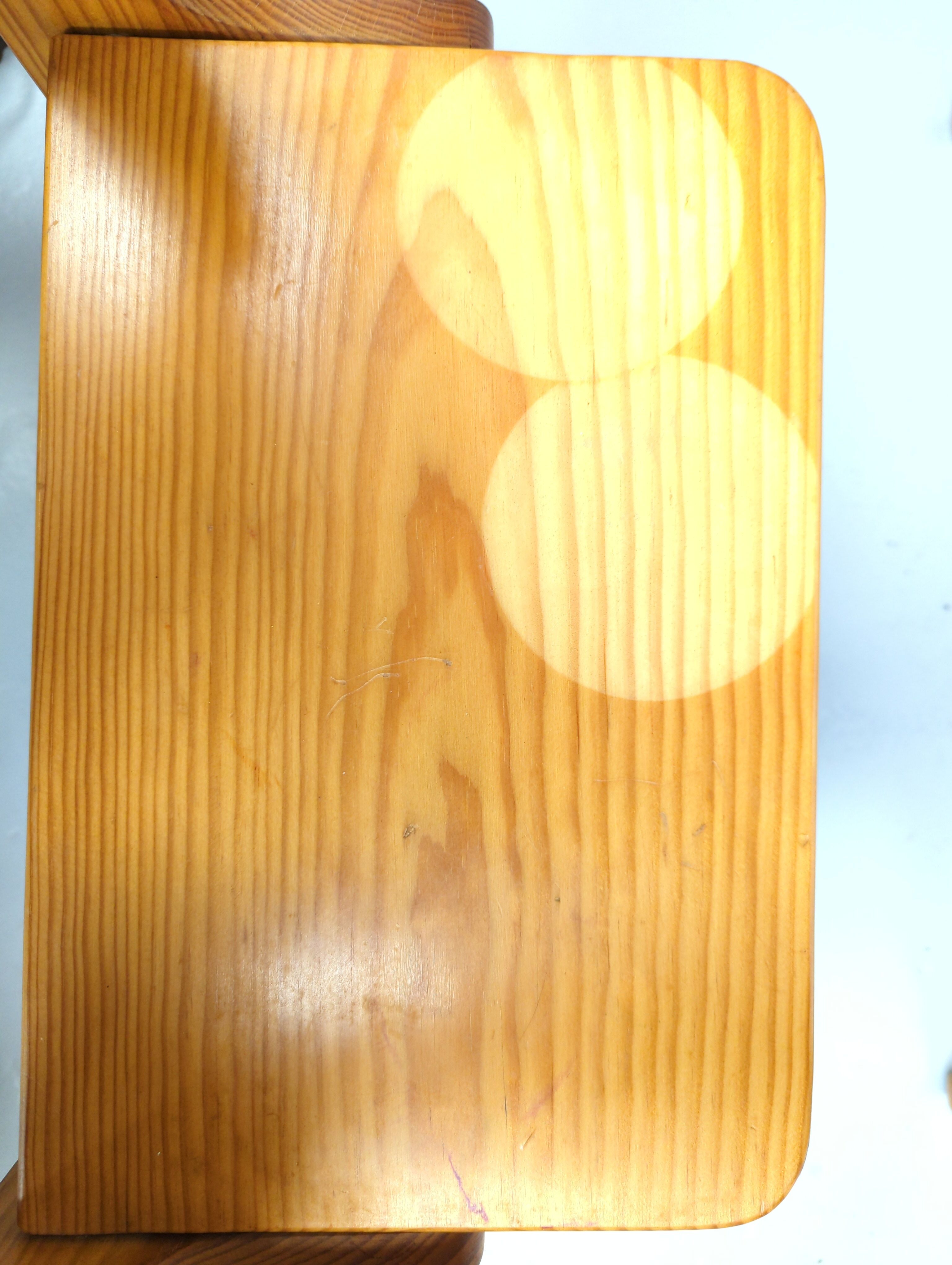 Foldable children's desk in pine 1970