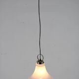 Suspension italienne en verre, années 1970