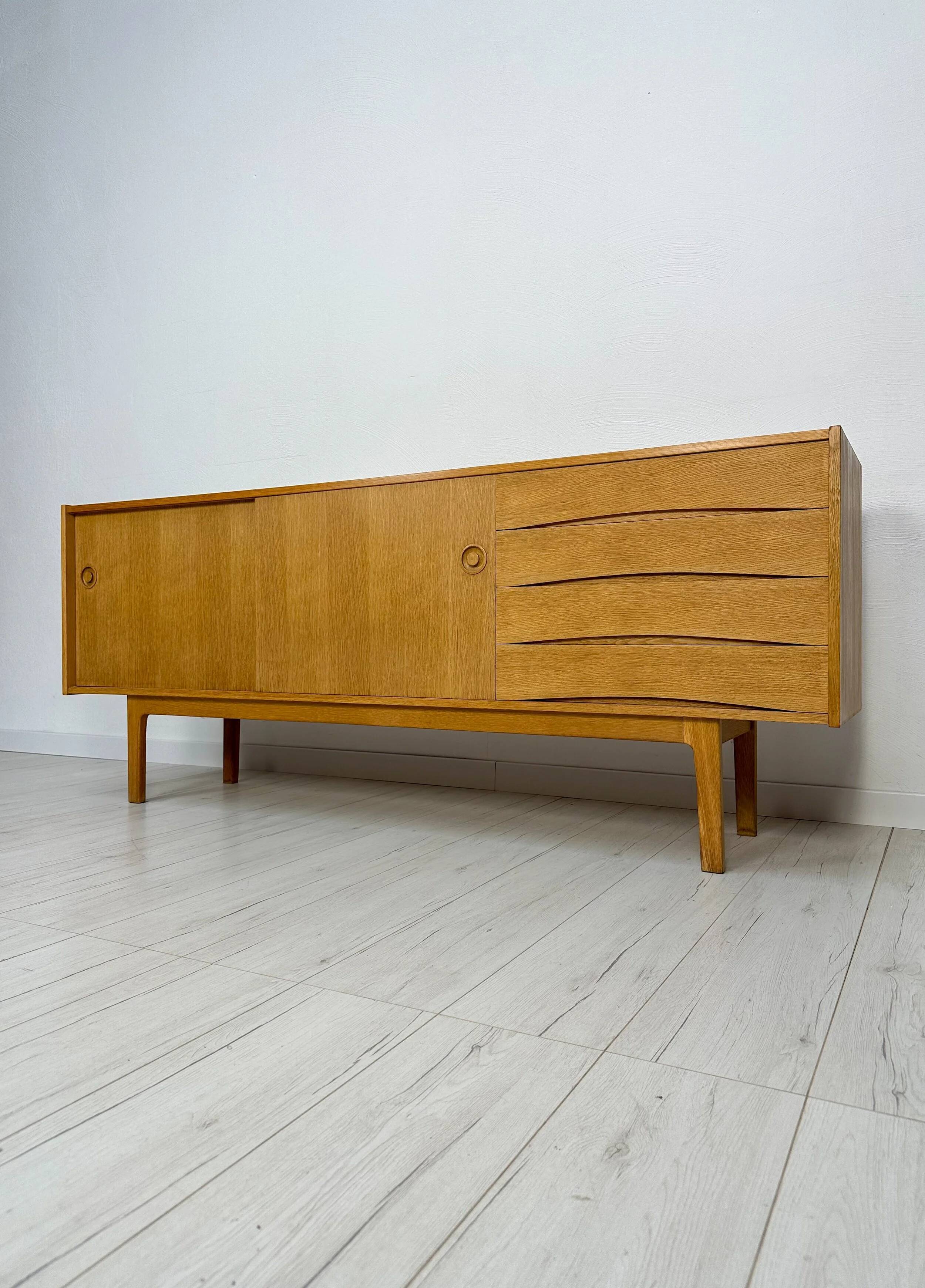 1960s Vintage Scandinavian Erik Wørts for IKEA Oak Sideboard