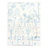 Tapis persan en laine beige fleur 200x120cm