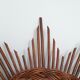 Vintage sun mirror - rattan / wicker - 1970
