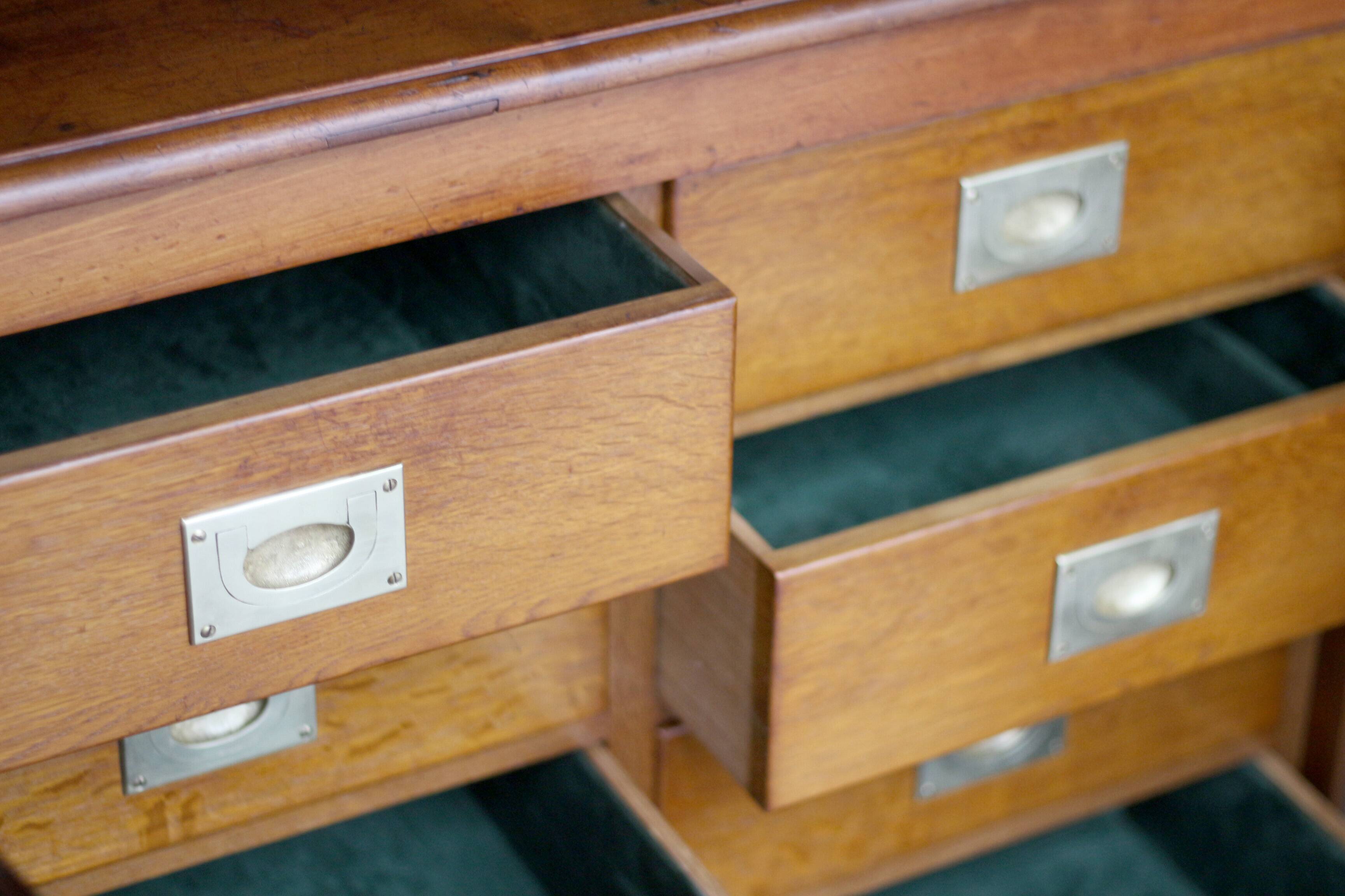 Superb piece of professional furniture: cardboard box, chest of drawers, storage