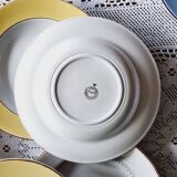 Set of 8 mismatched deep plates L'Amandinoise