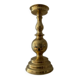 Antique candle holder in solid bronze