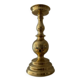 Antique candle holder in solid bronze