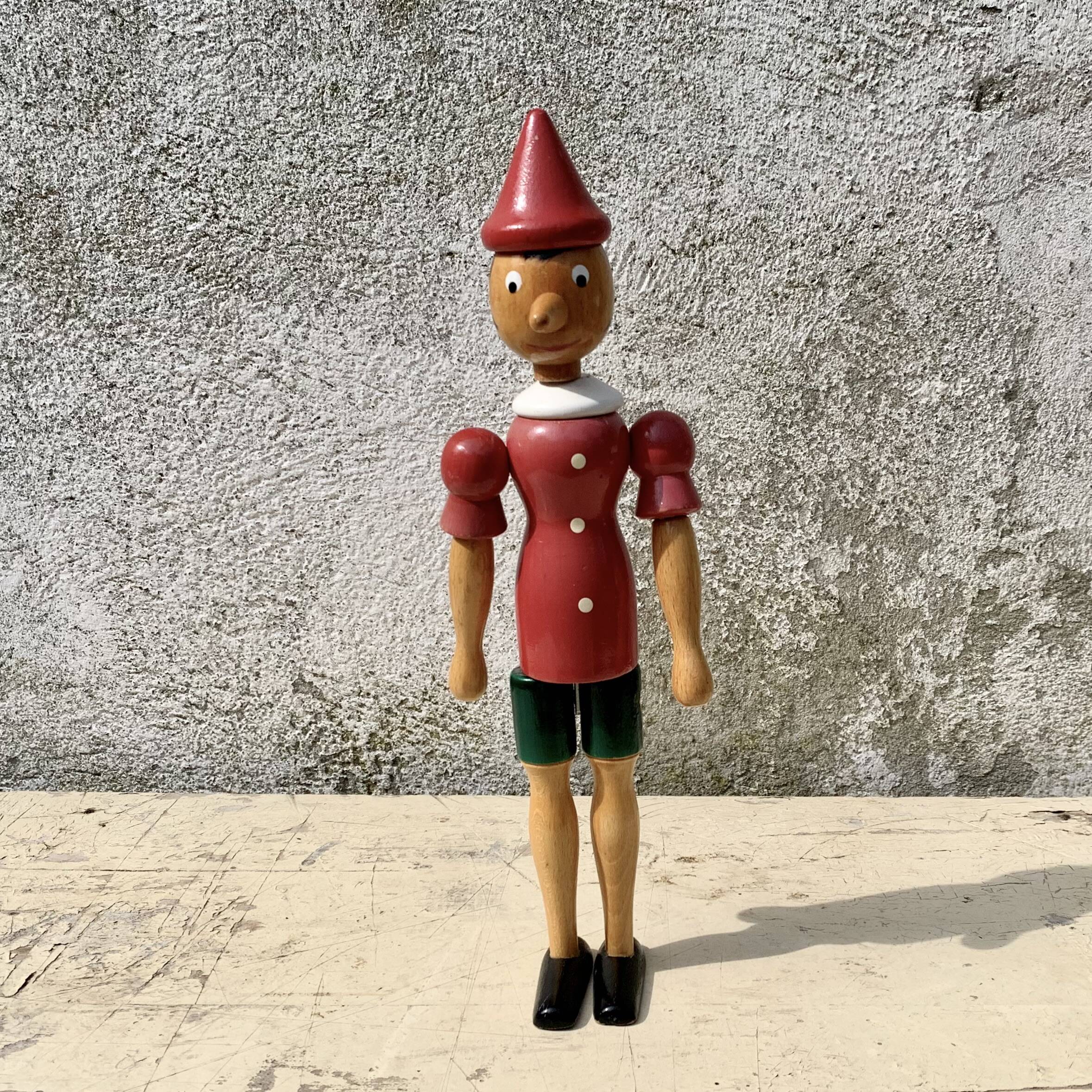 Articulated wooden Pinocchio - 31 cm