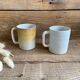 Duo of Vallauris stoneware mugs