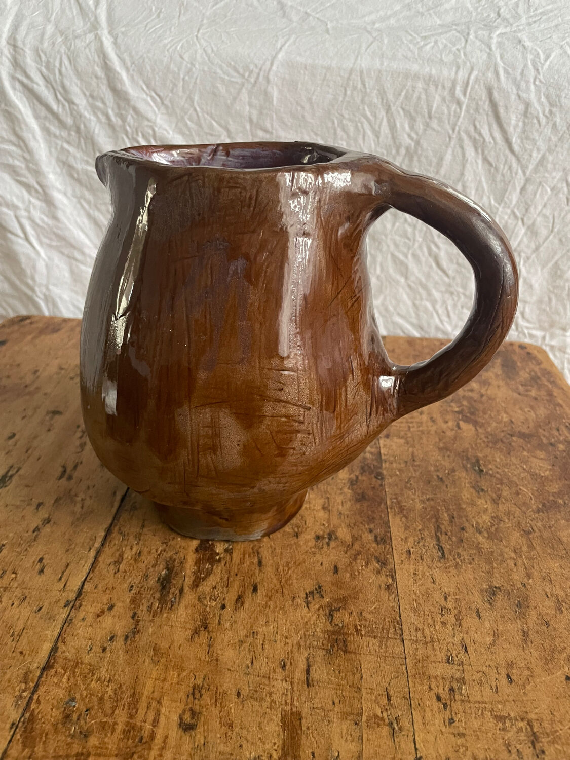 Jug, ceramic carafe glaze, JLB