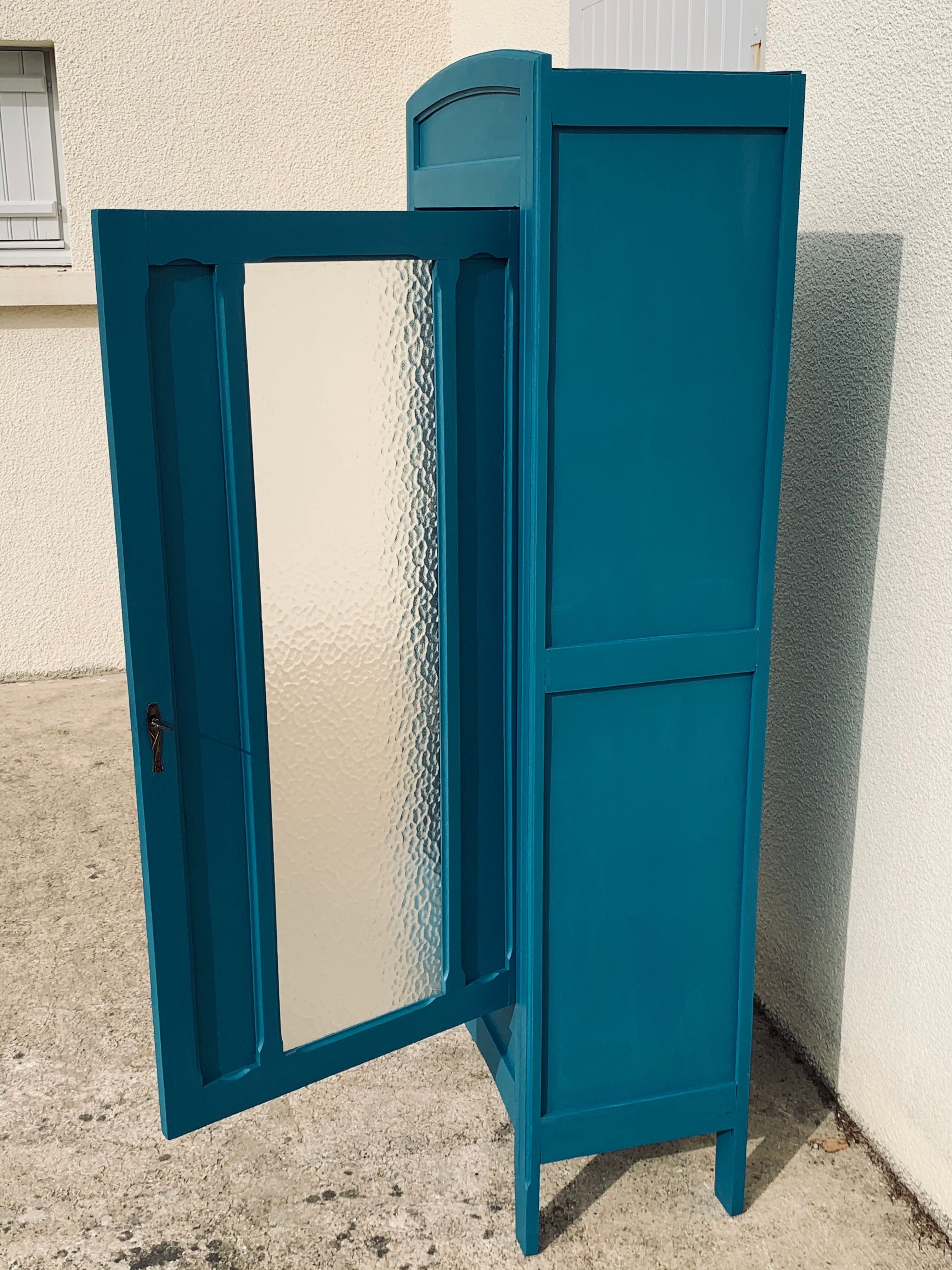 Glass-glazed Parisian wardrobe 1930