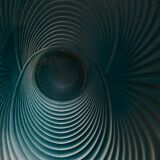 Opalescent Vase art deco hanch Hocking