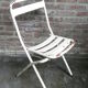 Chaise pliante en acier industriel