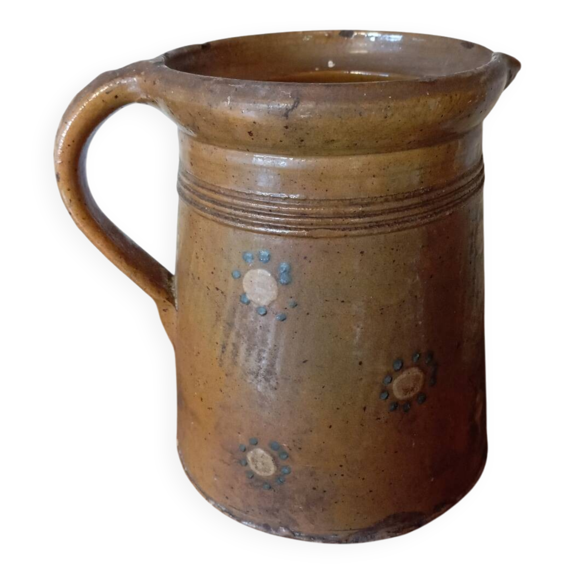 Old Soufflenheim pot from the end of the 19th century