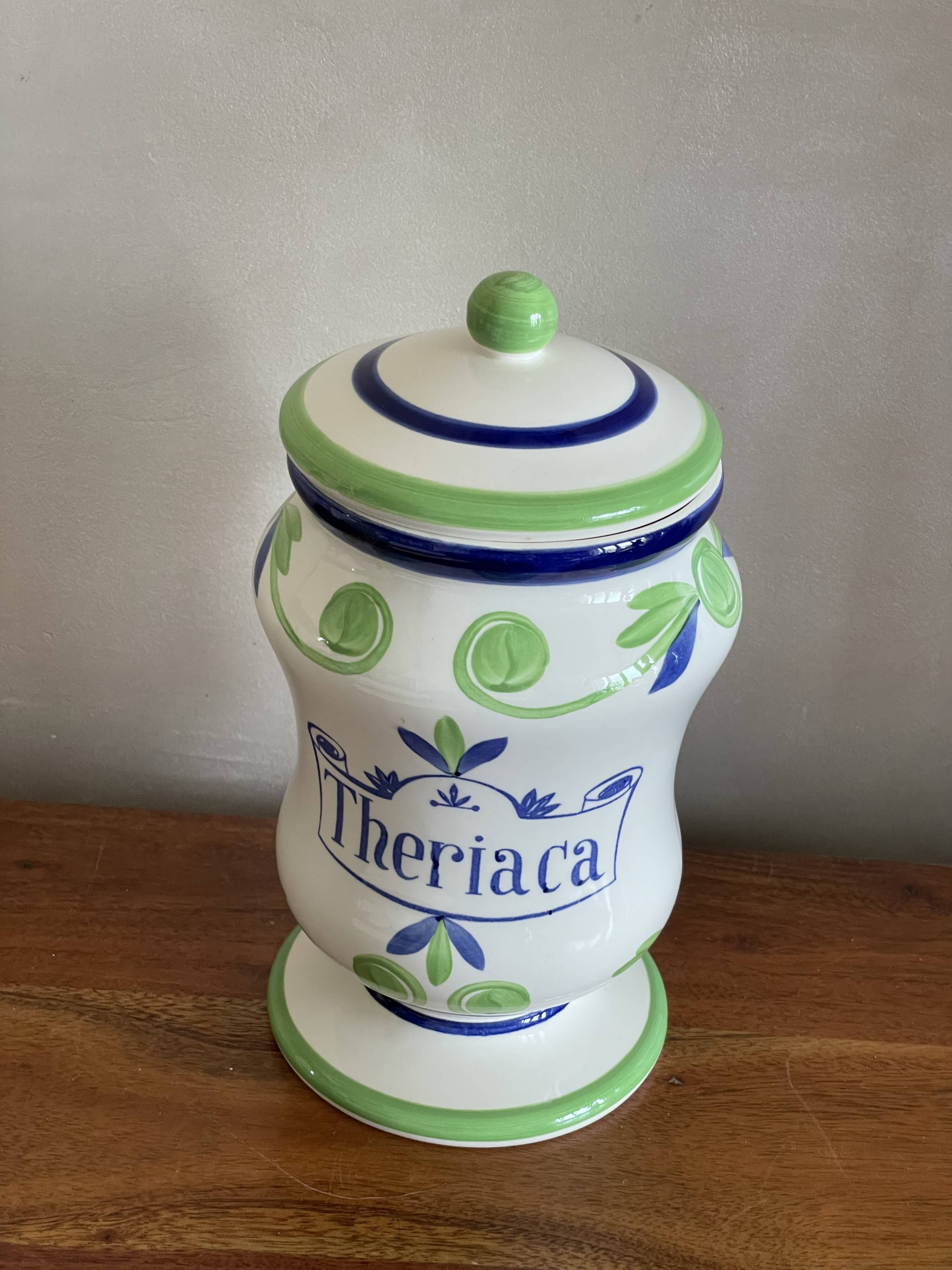 Pot apothicaire Gien Theriaca