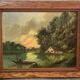Julien Chatelin: large oil painting on canvas circa 1880