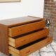 Commode en teck et métal années 60