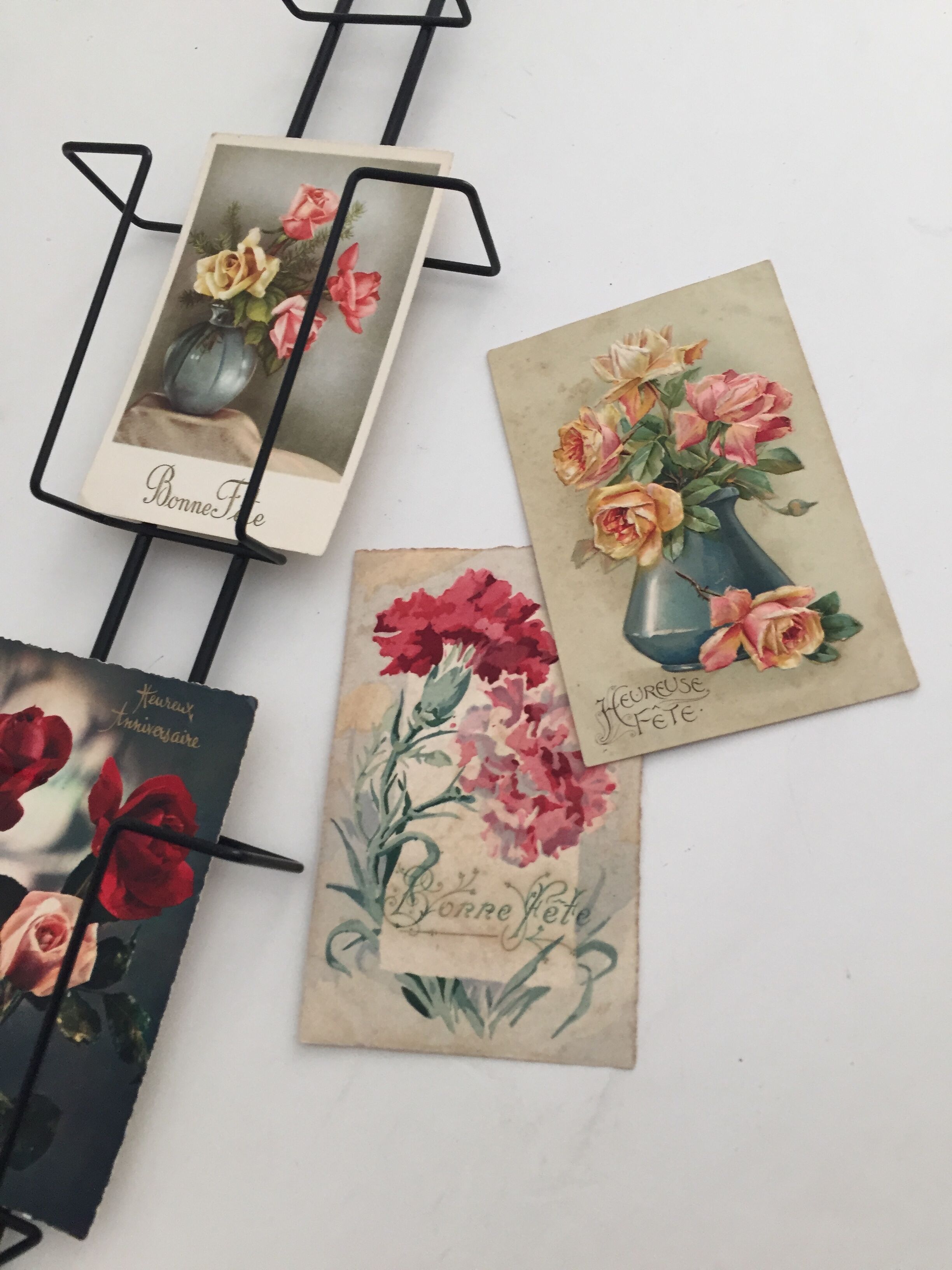 Display postcards