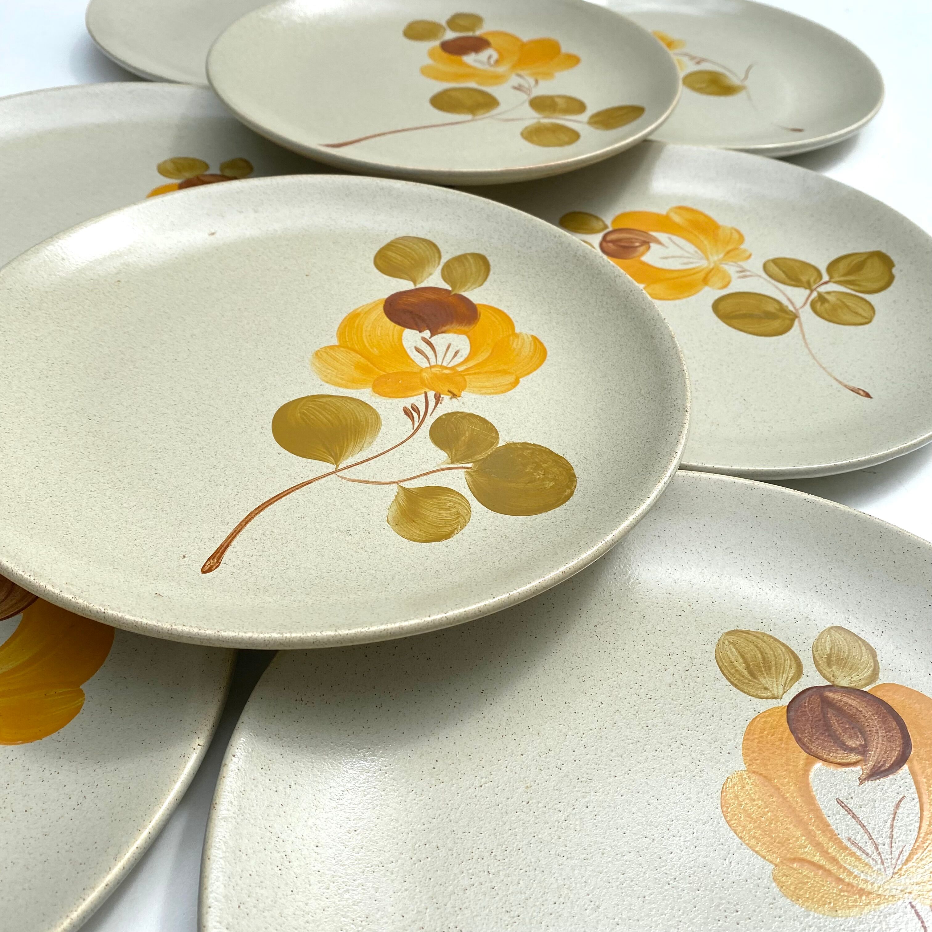 Flat plates in vintage sandstone Saint Amand
