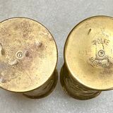 Pair of copper vases - shells 1914-18 - German - trench art