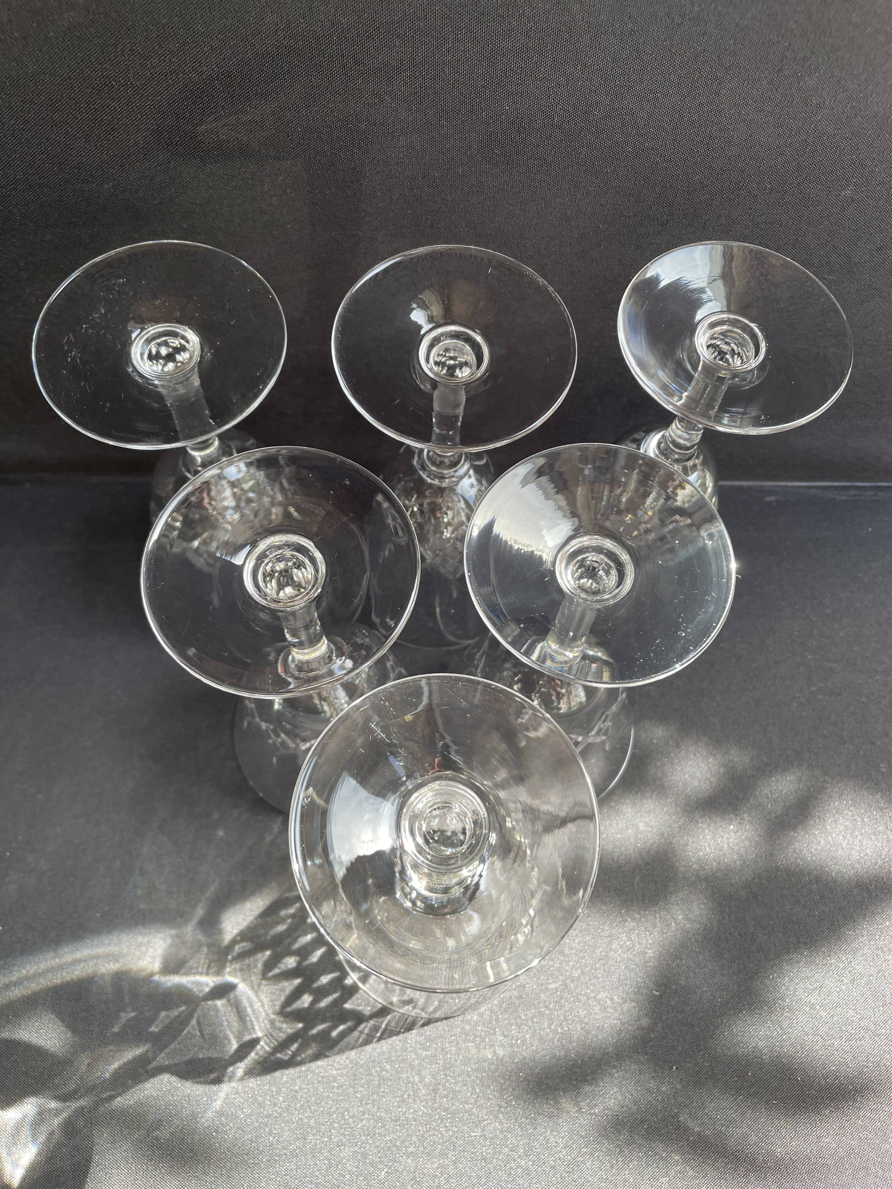 6 water glasses – Cristallerie de Nancy (1920-1934)