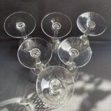 6 water glasses – Cristallerie de Nancy (1920-1934)