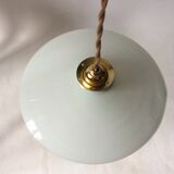 Vintage opaline hanging lamp
