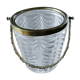 Glass and brass ice bucket in Napoleon style