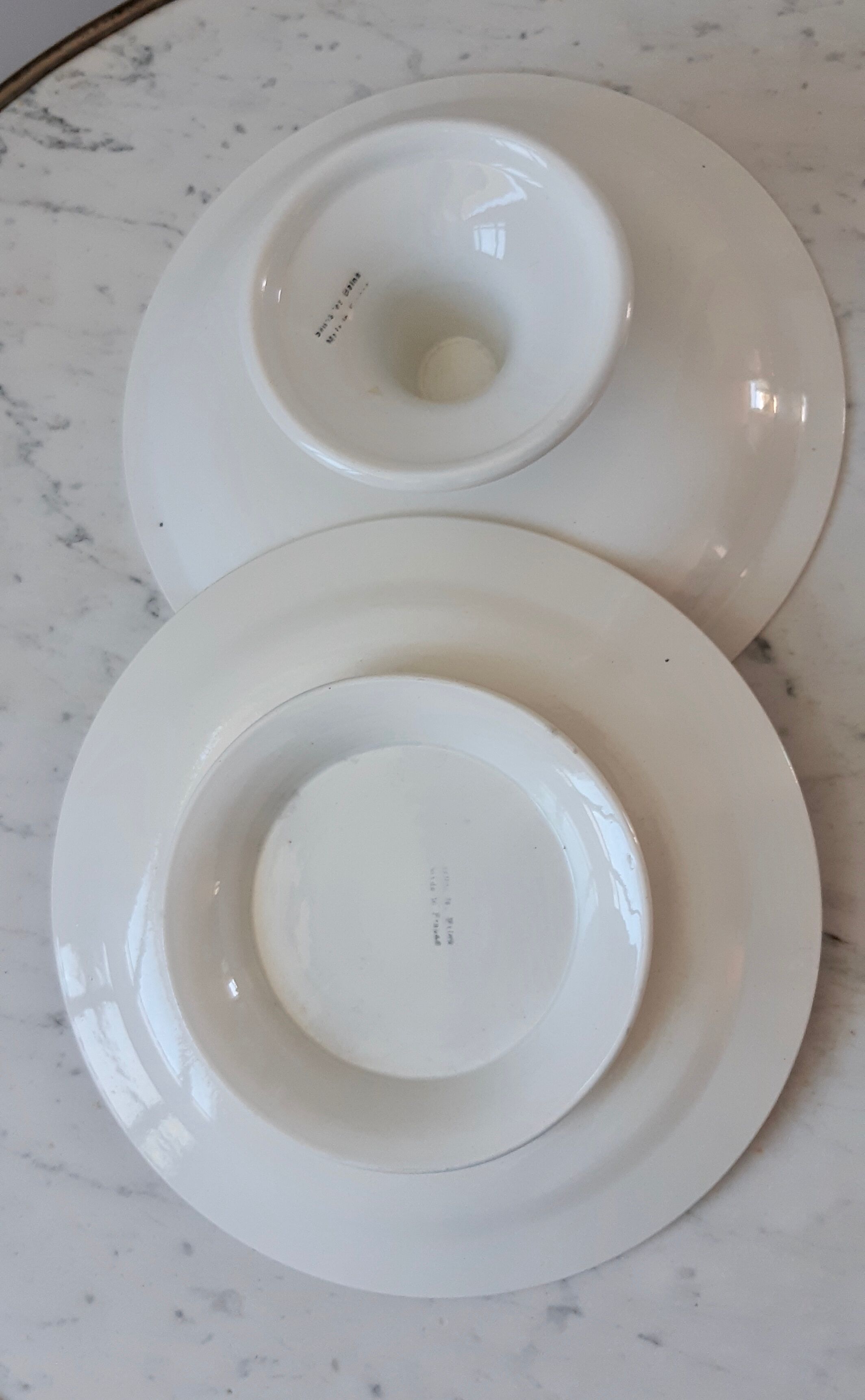 Duo de compotiers Salins années 30