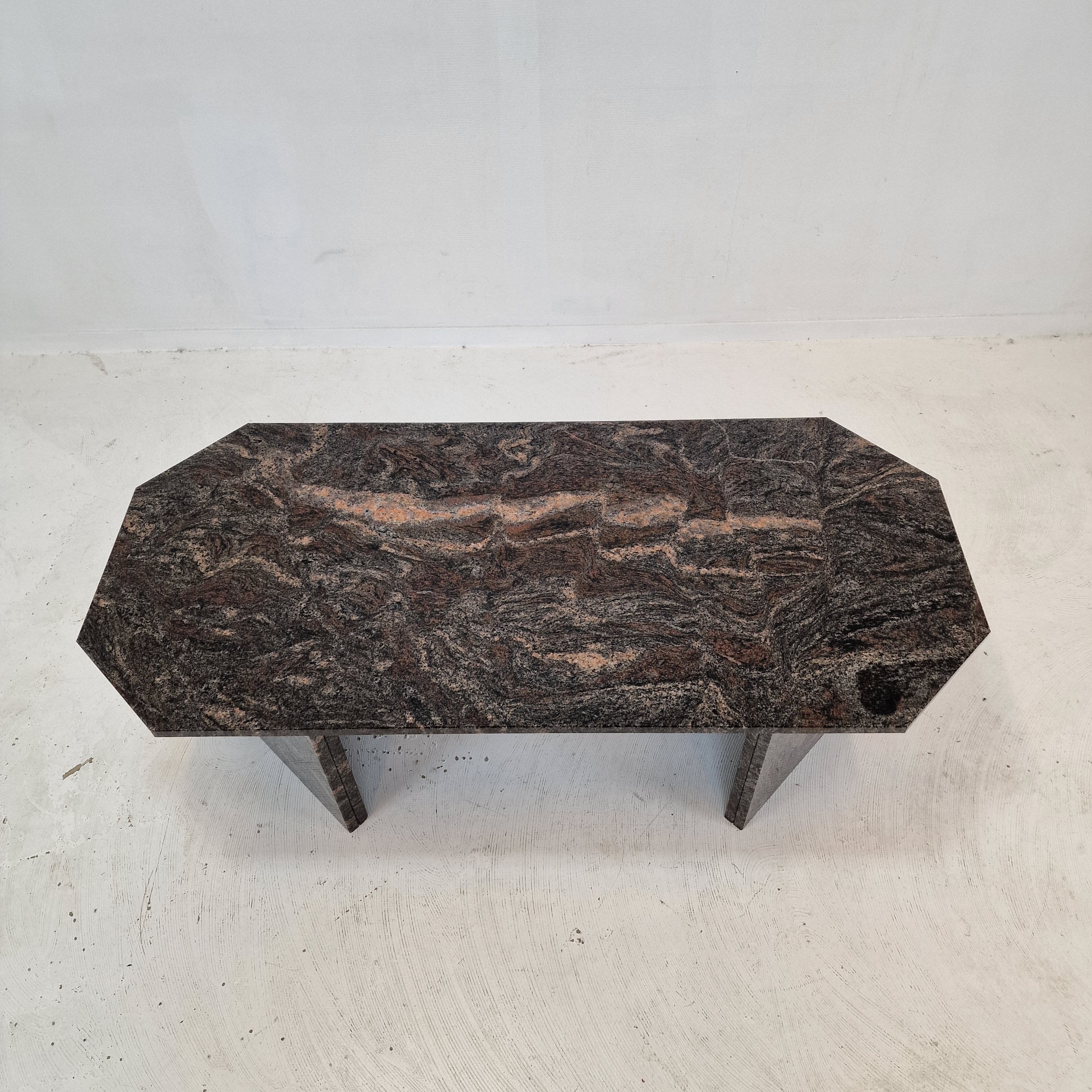 Coffee table in granite, 1980s