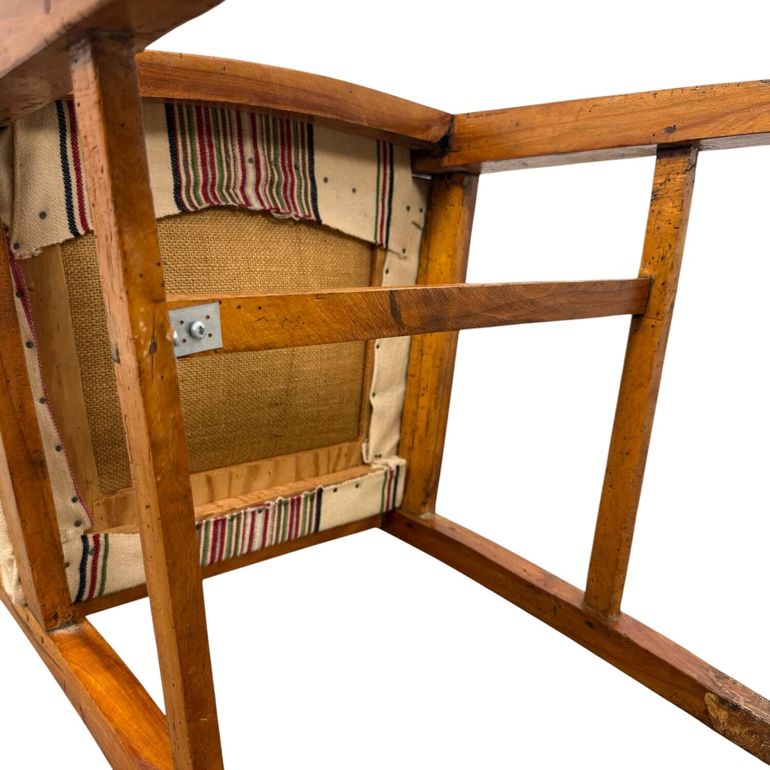 Dutch Empire Lyre Back Armchair in Cherrywood