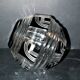 Art Deco round vase in black overlay crystal 1930-1940 Val Saint Lambert?