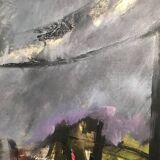 Oil on canvas contemporary work signed and dedicated by Frank DUMINIL (1933-2014)