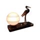 French Art Deco Lamp With A Heron, 1920/30s