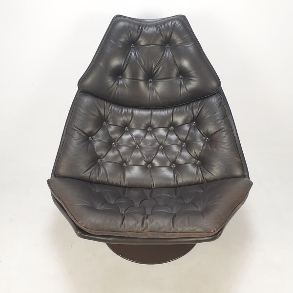 Fauteuil F588 et ottoman par Geoffrey Harcourt pour Artifort, années 60