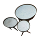 3 tripod bouillotte tables in Louis XVI style
