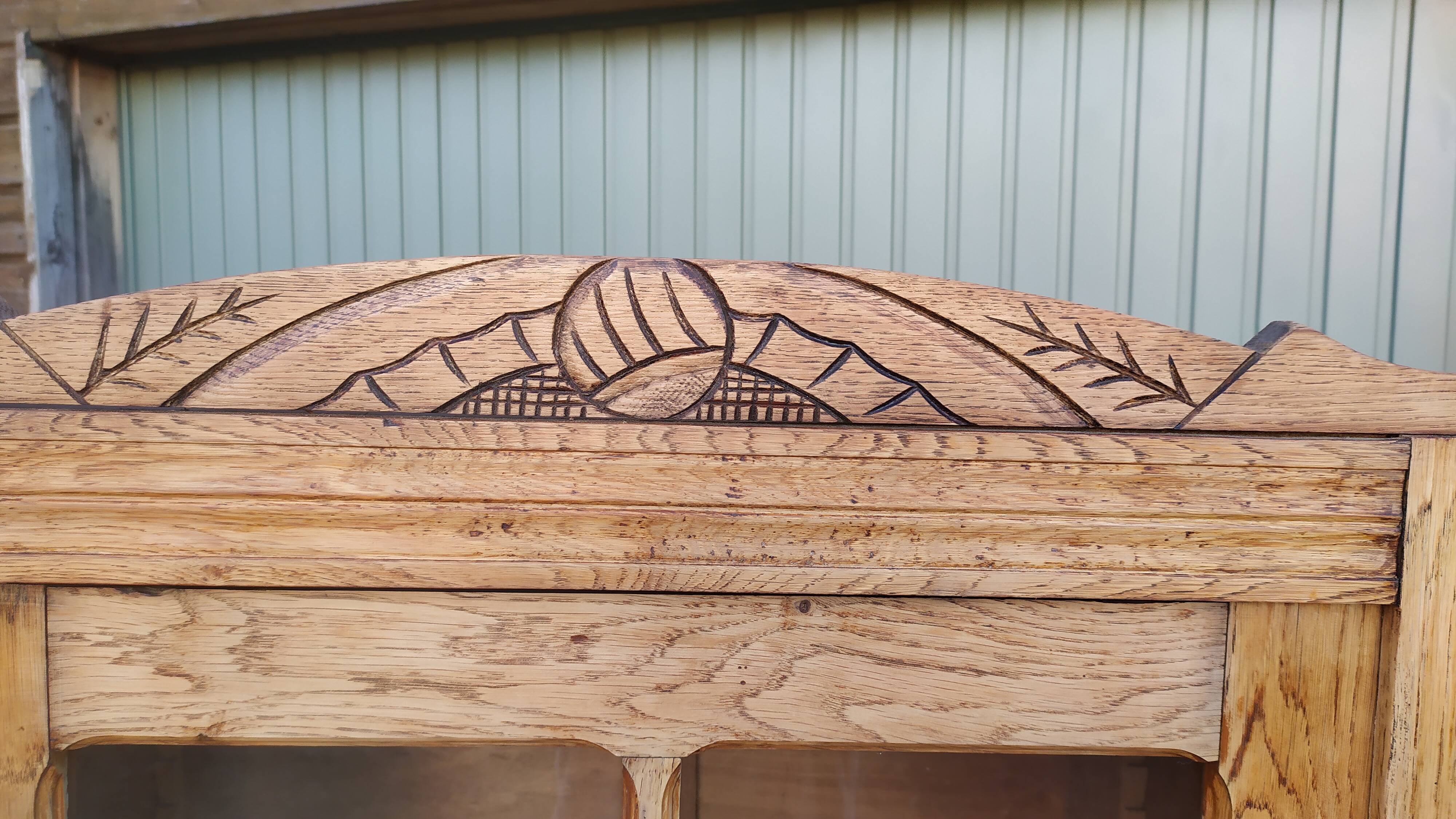 Parisian art deco wardrobe glazed