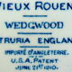 12 earthenware plates in the manufacture of Wedgwood
