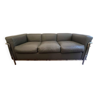 Canapé LC2 3 places Le Corbusier, Charlotte Perriand Cassina