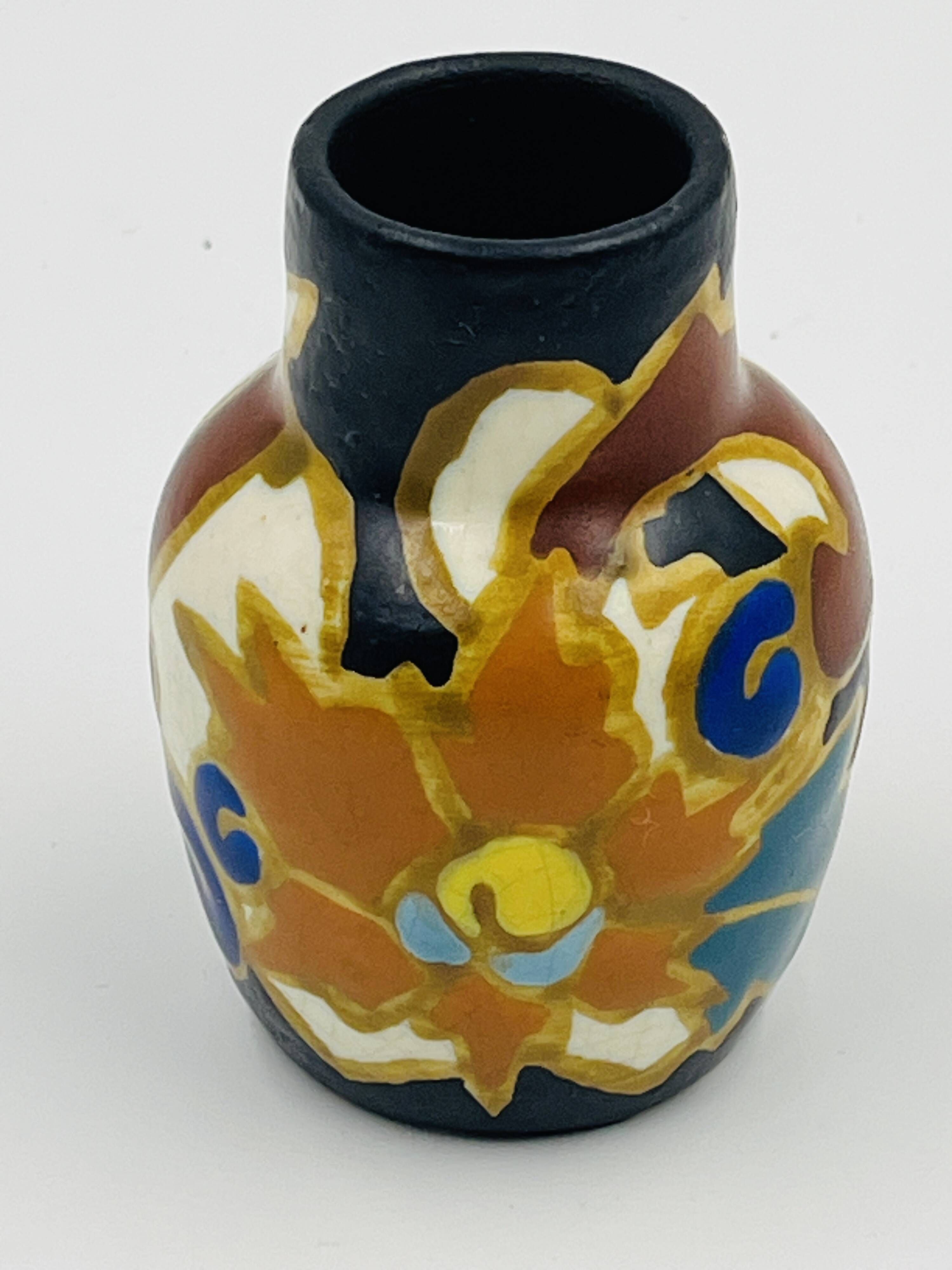 Miniature Art Deco vase by Émile Lombart