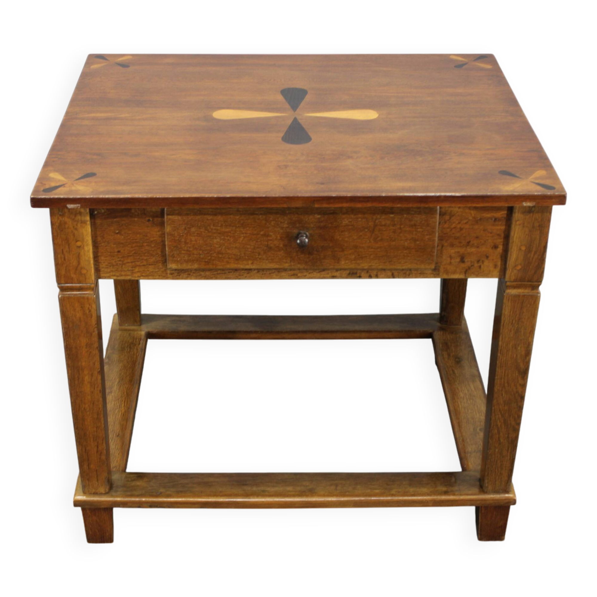 1930s Restored Antique Oak Table, Czechoslovakia