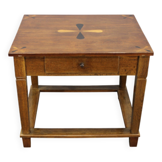 Table ancienne restaurée en chêne des années 1930, Tchécoslovaquie